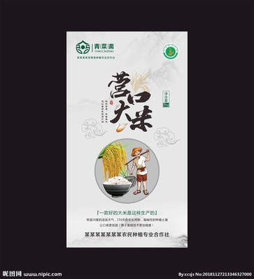 營口大米 品質與未來的設計敘事——一張DM宣傳單的設計密碼與城市代辦的鏈路重構
